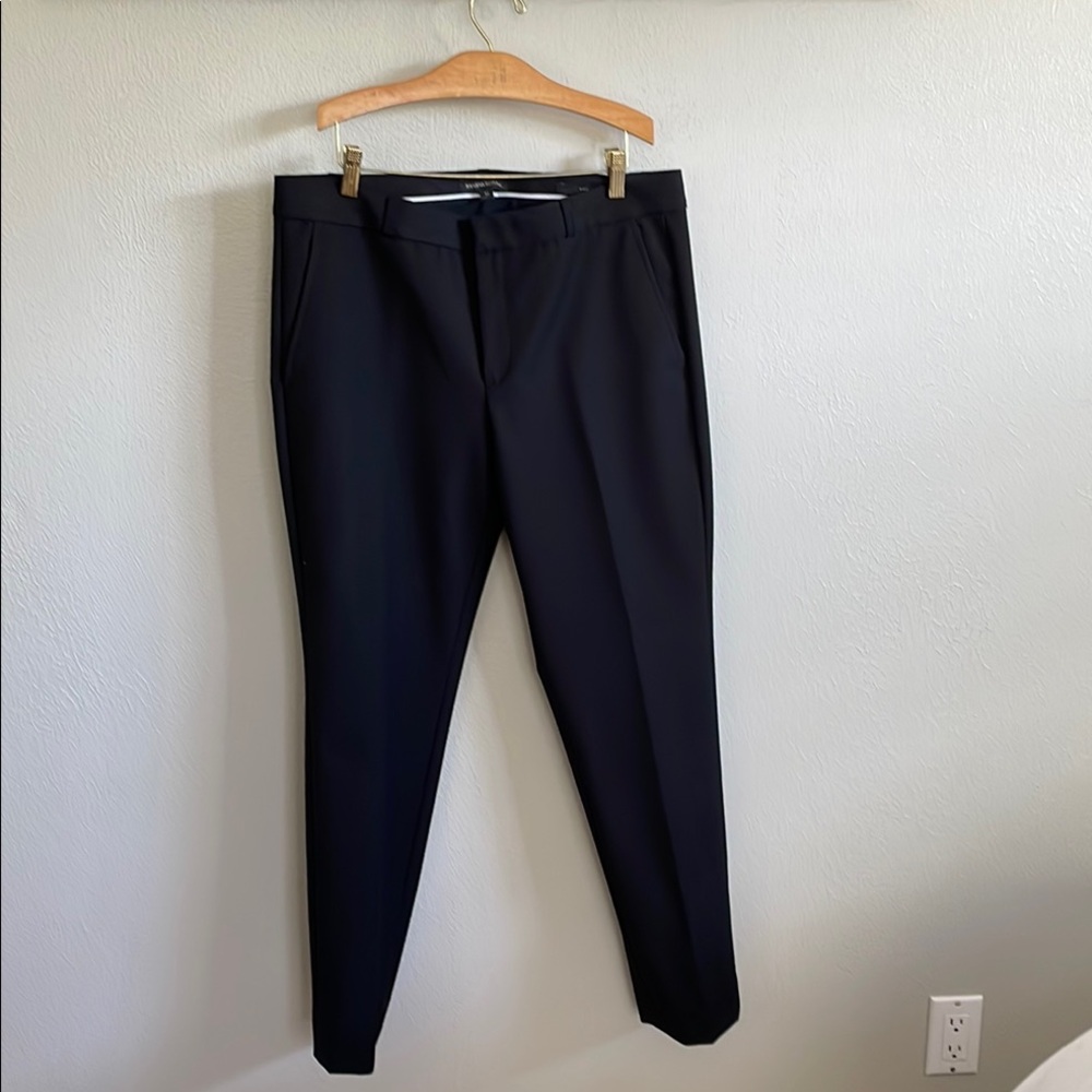Banana Republic Black Trousers Formal Straight-Leg